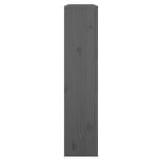 Greatstore Kryt na radiátor šedý 79,5 x 19 x 84 cm masivní borové dřevo