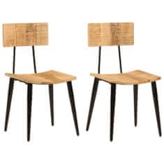 Vidaxl Jídelní židle 2 ks 44 x 40 x 80 cm masivní mangovníkové dřevo