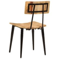 shumee Jídelní židle 2 ks 44 x 40 x 80 cm masivní mangovníkové dřevo