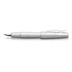 Faber-Castell e-motion dokonalá stříbrná F, plnicí pero