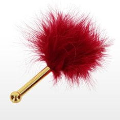 taboom TABOOM Bondage In Luxury Feather Tickler (Red), šimrací peříčko 