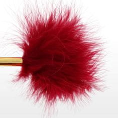 taboom TABOOM Bondage In Luxury Feather Tickler (Red), šimrací peříčko 