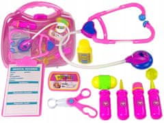Lean-toys Lékárnička Nástroje na baterie Kufr růžový
