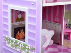 JOKOMISIADA Dřevěný domeček pro panenky s LED světly ZA4130
