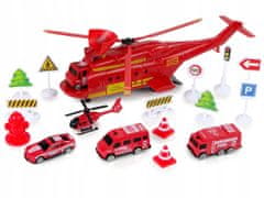 Lean-toys Sada hasičských vozidel Heliko Hasičský vůz
