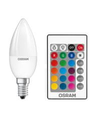 Osram LED žárovka RGBW E14 B35 4,5W = 25W 250lm + Pilot dálkové ovládání