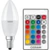 LED žárovka RGBW E14 P45 5,5W = 40W 470lm + Pilot dálkové ovládání