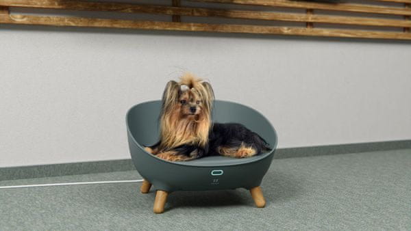 Tesla Smart Pet Sofa PS300 okos kanapé intelligens kanapé macskáknak kistestű kutyáknak ágyfűtés hőmérséklet beállítása intelligens hőmérséklet változtatás kísérő alkalmazás ergonómikus formázás Android iOS kézi beállítás időzítő energiatakarékos halk működés vízálló szőnyeg okos kanapé okos kisállat ágy