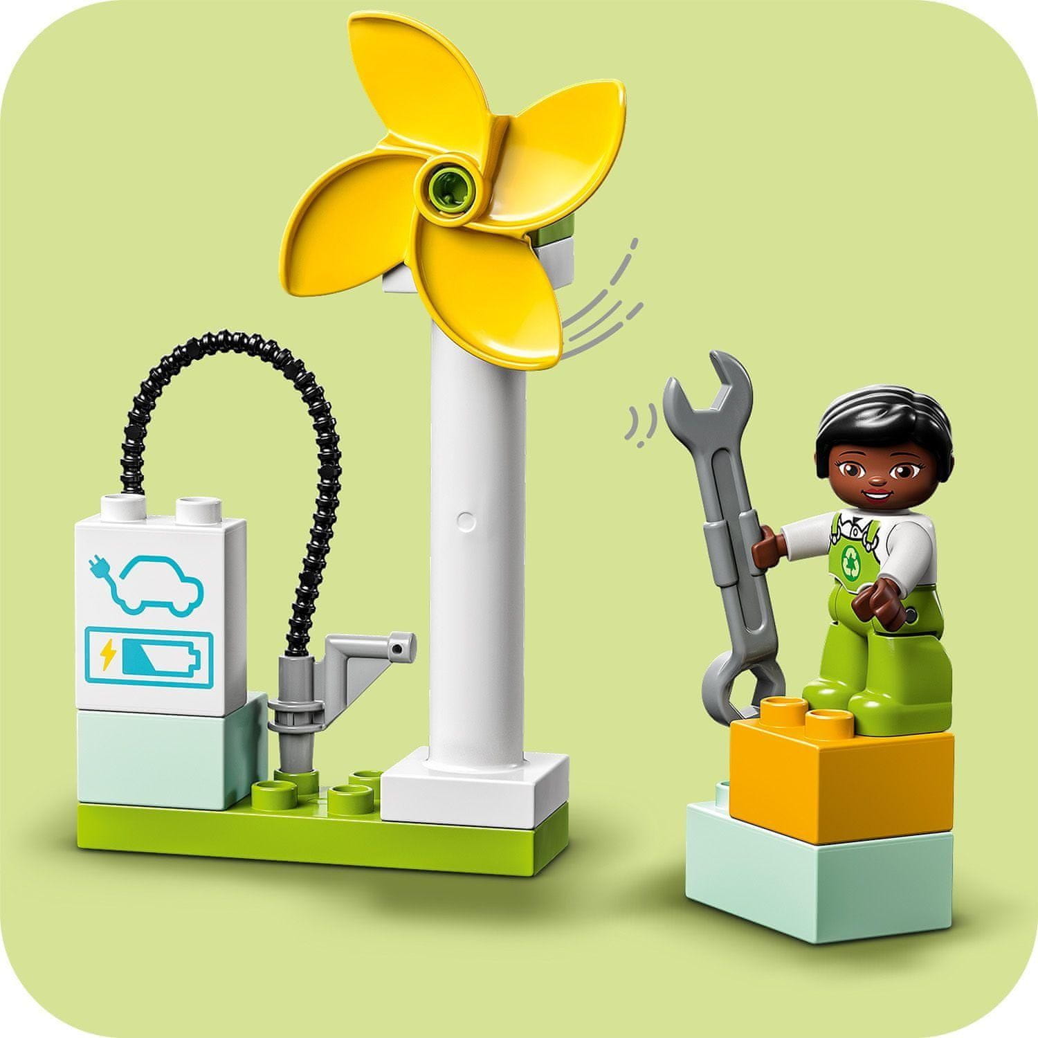 LEGO DUPLO 10985 Veterná turbína a elektromobil