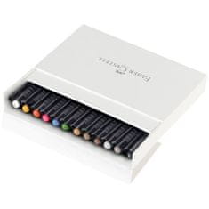 Faber-Castell PITT kaligrafické fixy set 12 barev-studio box