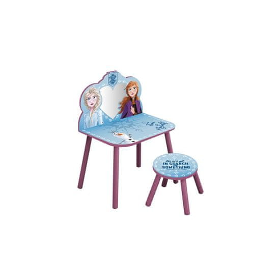 Arditex Dětský dřevěný toaletní stolek + židle DISNEY FROZEN II, WD13129
