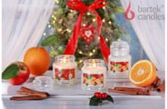 Bartek Vánoční svíčka ve skle CHRISTMAS SPICES - CINNAMON & ORANGE 130g