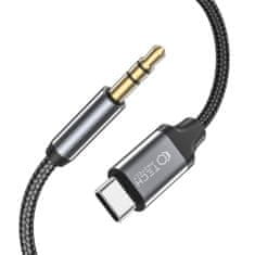 Tech-protect Ultraboost kabel USB-C / 3.5mm jack 1m, černý