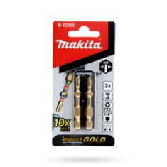Makita 2 rázové bity PZ2 50mm IMPACT GOLD B-62365