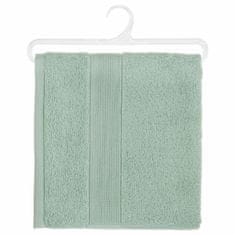 Atmosphera Malý koupelnový ručník ze 100% bavlny s bordurou, měkký ručník v unikátním odstínu celadon
