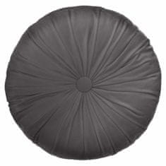 Atmosphera Polštář dekorační DOLCE, tmavě šedá barva, 40 cm