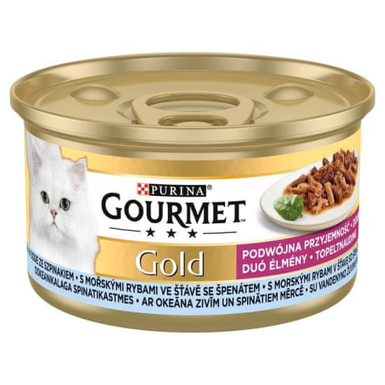 Gourmet GOLD mořské ryby v omáčce 24x85 g