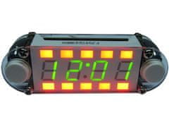 HADEX Digitální hodiny LED multicolor, STAVEBNICE