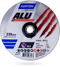 Norton Kotouč na řezání hliníku NORTON ALU 230x3mm