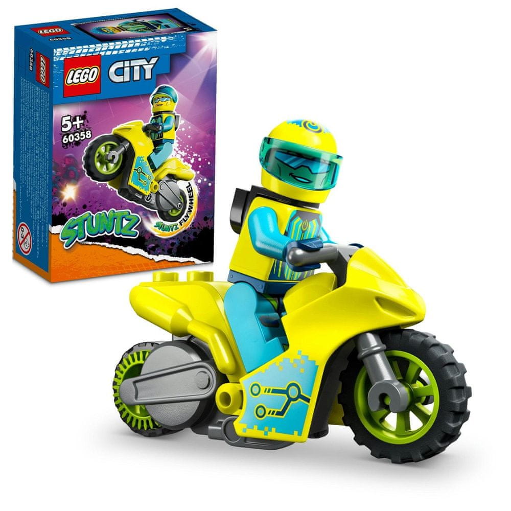 Levně LEGO City 60358 Kaskadérská kybermotorka