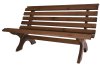 retro dřevěná lavice, mořená