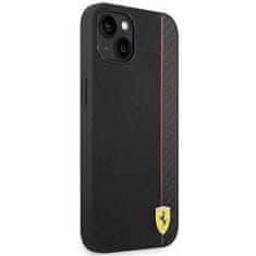 Ferrari FEHCP14SAXBK hard silikonové pouzdro iPhone 14 6.1" black Carbon