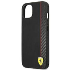 Ferrari FEHCP14SAXBK hard silikonové pouzdro iPhone 14 6.1" black Carbon