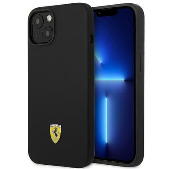 Ferrari FEHMSIP14MBK hard silikonové pouzdro iPhone 14 PLUS 6.7" black Silicone Metal Logo Magsafe