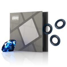 Safírové ochranné sklo pro iPhone 12 Pro, 0.3 karátové, modrá + certifikát GIA