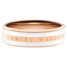 Daniel Wellington prsten Classic Satin White Rose gold 56mm DW00400043