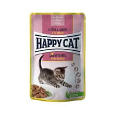 Happy Cat Kapsička MEAT IN SAUCE Kitten & Junior Land-Geflügel / Drůběž 85 g