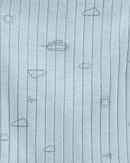 Carter's Set 3dílný triko dl. rukáv, polodupačky, čepice Blue Clouds neutrál 3m