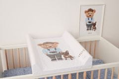 Ceba Baby CEBA Podložka přebalovací 2-hranná s pevnou deskou (50x70) Comfort Fluffy Puffy Lea