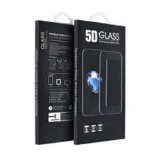 MobilMajak Tvrzené sklo / ochranné sklo Apple iPhone Xs Max / 11 Pro Max - 5D full glue - černý rámeček - čiré - 0,3mm