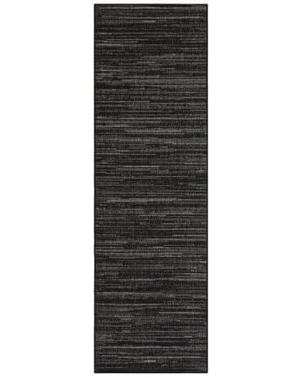 Elle Decor AKCE: 80x350 cm Kusový koberec Gemini 105549 Night Silver z kolekce Elle – na ven i na doma