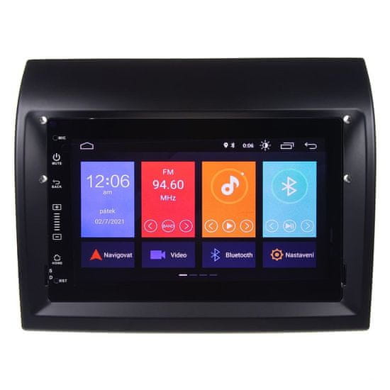 Hizpo Autorádio pro FIAT/CITROEN/PEUGEOT s 7" LCD, Android 11 WI-FI, GPS