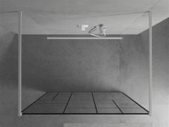 Mexen Kioto samostatně stojící sprchová zástěna 100 x 200, transparent/černý vzor 8 mm, bílá (800-100-002-20-78)