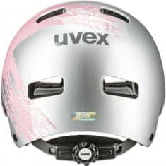 Uvex Přilba Kid 3 - dětské, stříbrno-růžová - Velikost 55-58 cm