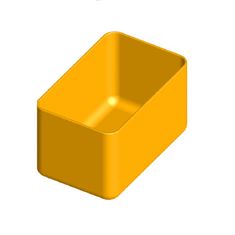 ArtPlast Box do zásuvek a organizérů, 90x57x64mm, žlutý