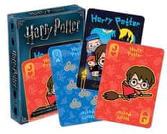 CurePink Hrací karty Harry Potter: Chibi 54 karet (6 x 9 x 2 cm)