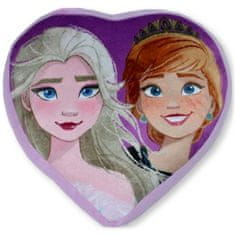 SETINO Polštář Ledové království - Anna a Elsa ve tvaru srdce