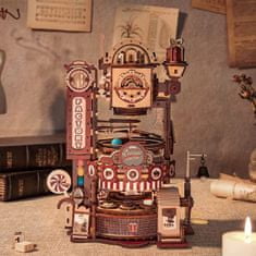 Robotime Rokr 3D dřevěné puzzle Kuličková dráha: Továrna na čokoládu 420 dílků