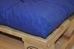AXIN Polstry na paletový nábytek s opěrkou - látka modrý melír