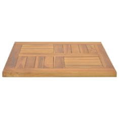 Greatstore Čtvercová stolní deska 50 x 50 x 2,5 cm masivní teakové dřevo