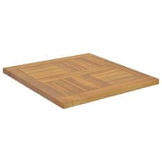 Greatstore Čtvercová stolní deska 50 x 50 x 2,5 cm masivní teakové dřevo