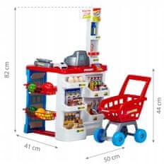 Dětský pokladní vozík v supermarketu