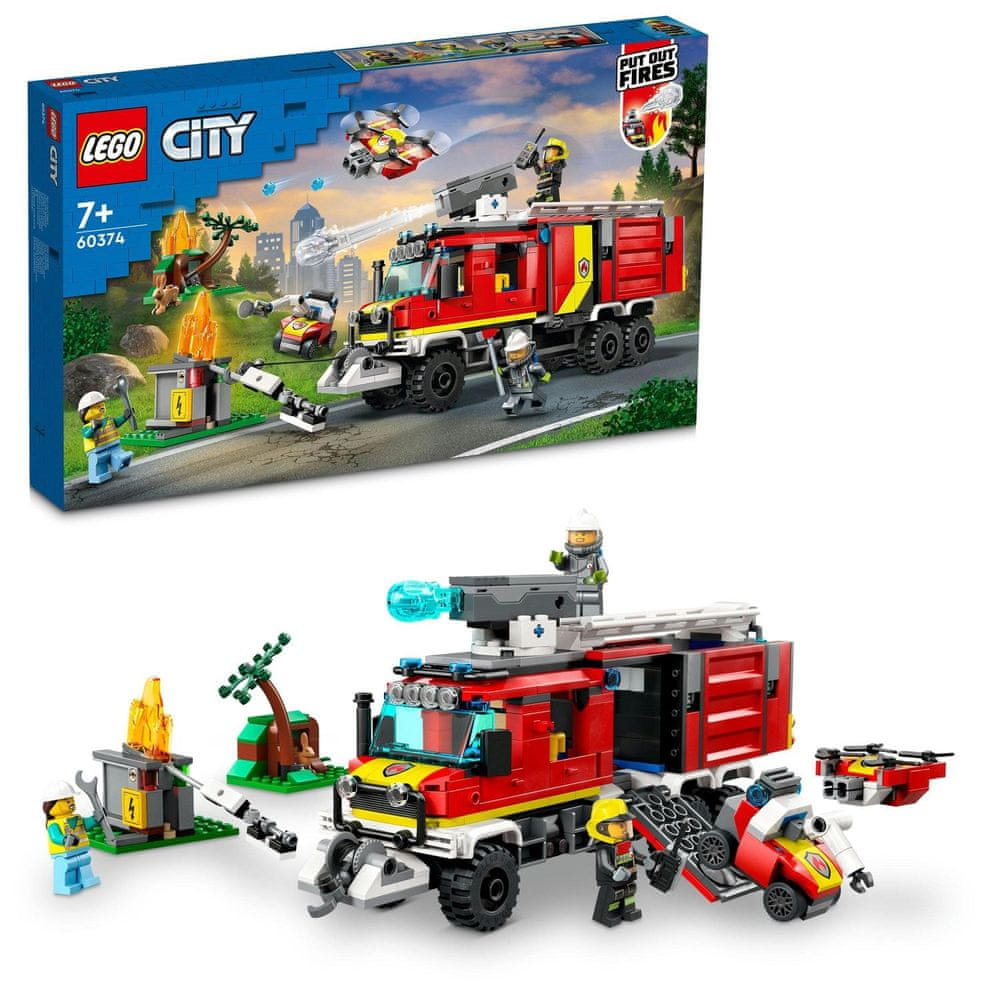 Levně LEGO City 60374 Velitelský vůz hasičů