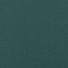 Vidaxl Lavice s polštáři tmavě zelená 113 x 64,5 x 75,5 cm textil