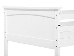 Beliani Bílá dřevěná patrová postel 90x200 cm RADON