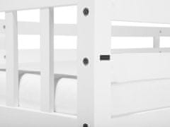 Beliani Patrová postel bílá 90x200 cm REVIN